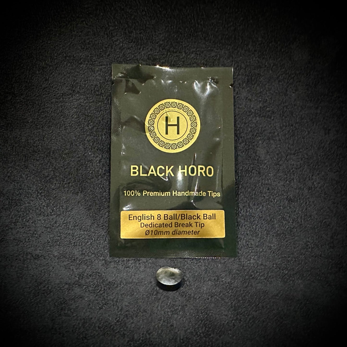 Black HORO English 8 Ball Break Tip