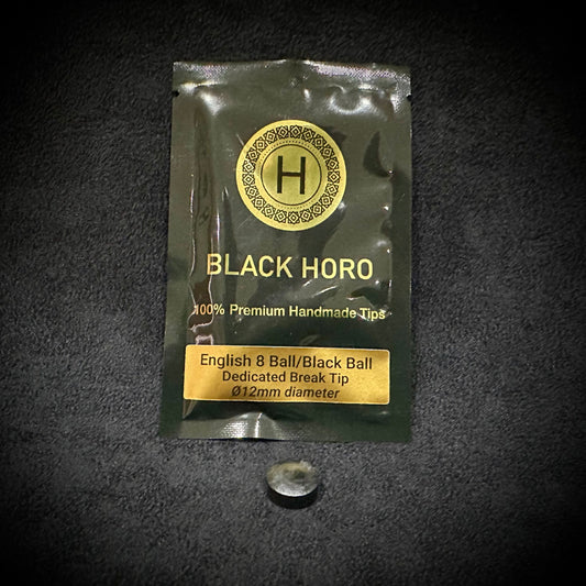 Black HORO English 8 Ball Break Tip