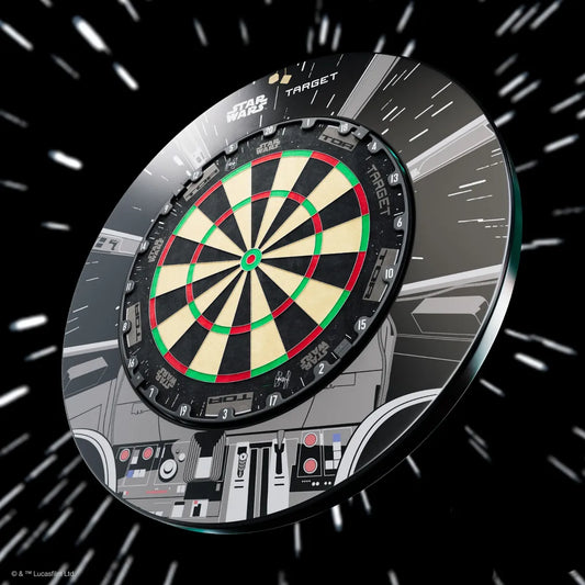 Star Wars Millennium Falcon Dartboard and Surround Bundle