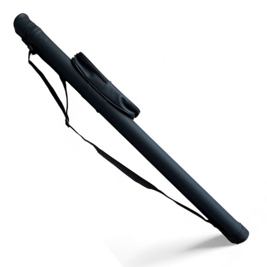 American Style Hard Black Tubular Cue Case (Centre Jointed)