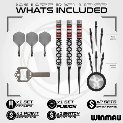 Winmau Fornax Parallel Darts Set
