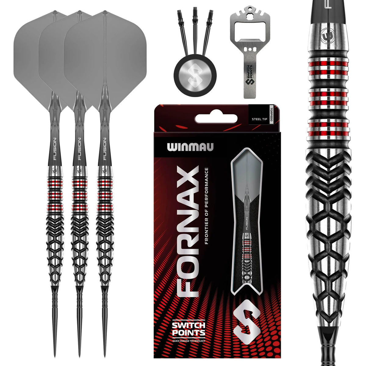 Winmau Fornax 90% Switch Point Darts Torpedo