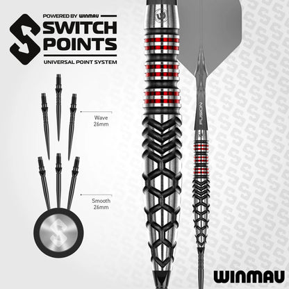 Winmau Fornax 90% Switch Point Darts Torpedo
