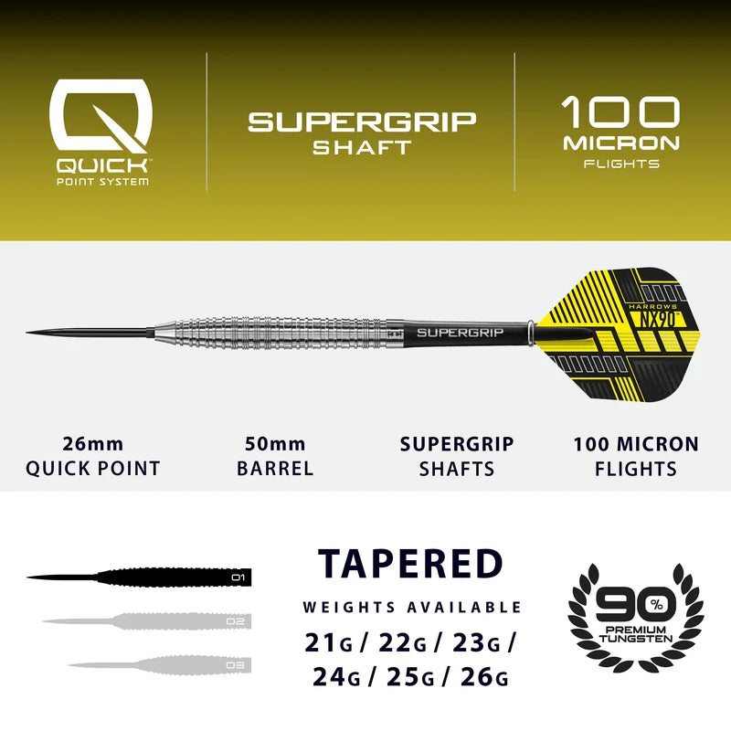 Harrows NX90 Steel Tip Darts Set
