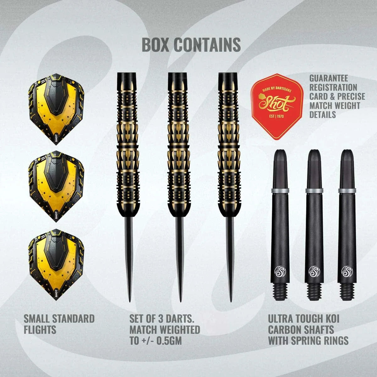 Shot AI Mecha Steel Tip Dart Set