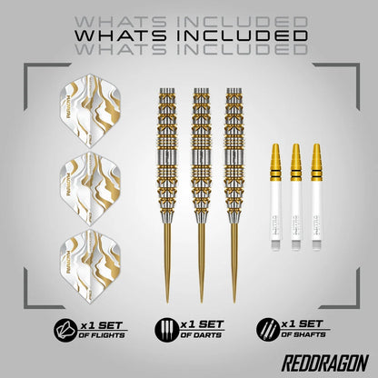 Red Dragon Paradym Gold Torpedo Darts Set