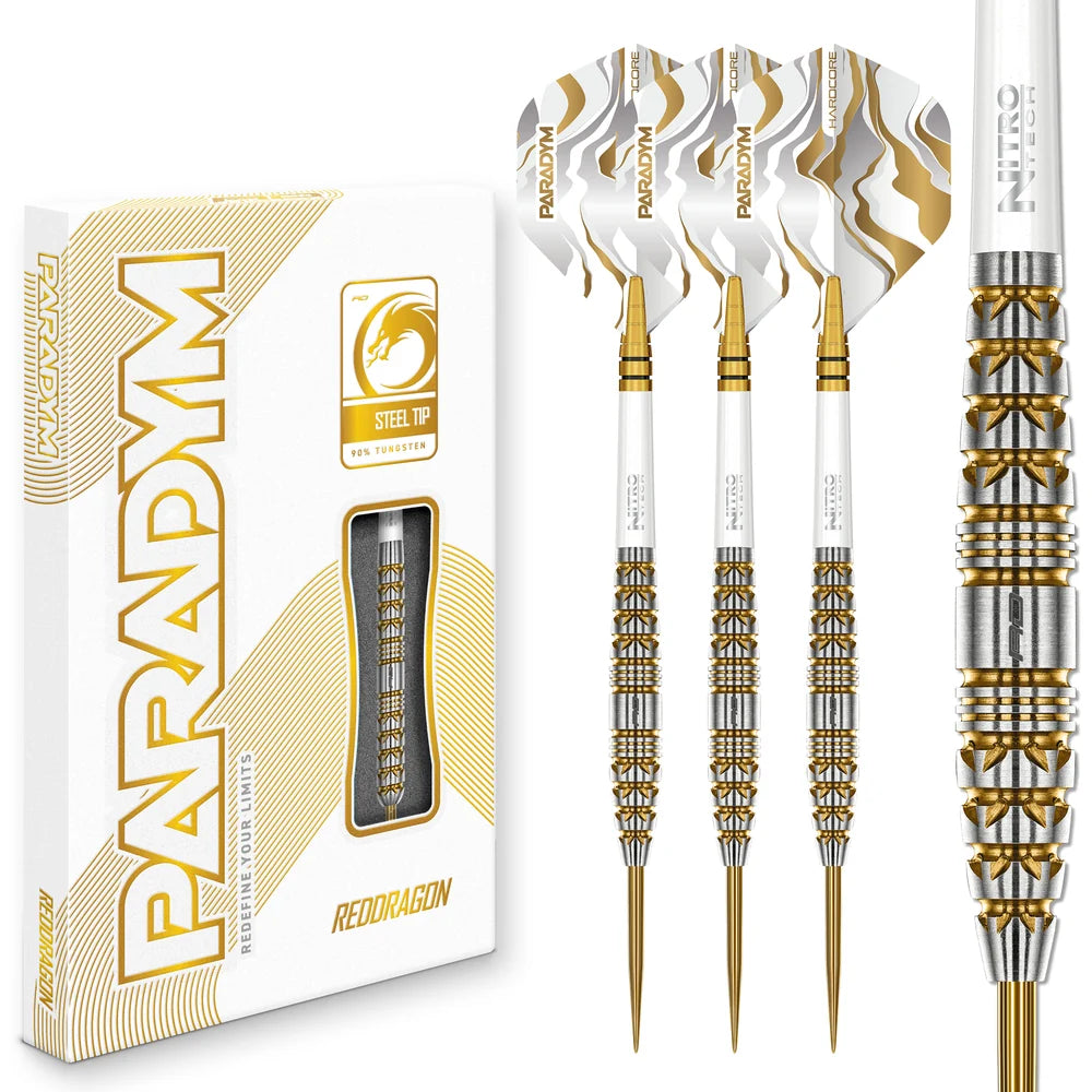 Red Dragon Paradym Gold Torpedo Darts Set