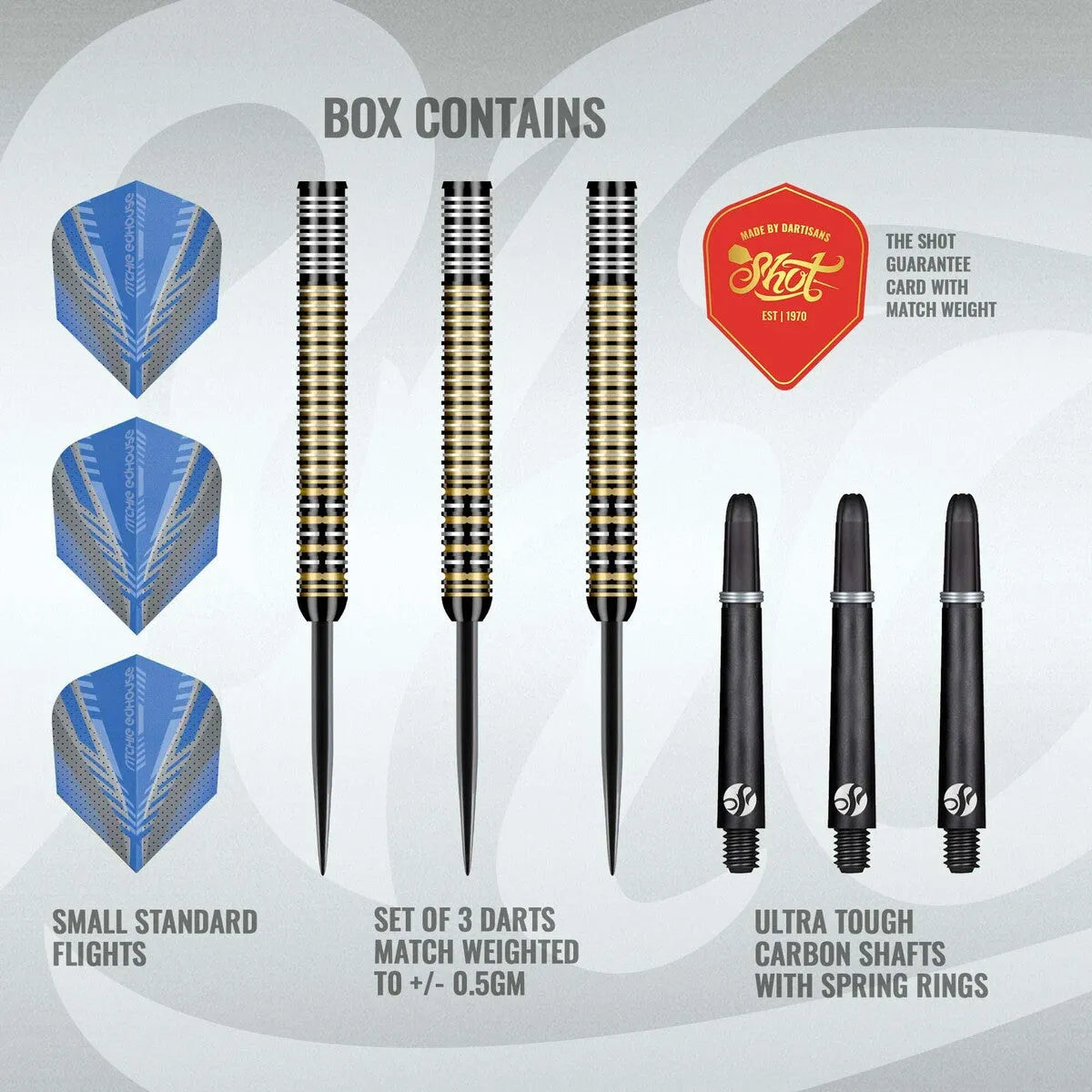 Shot Ritchie Edhouse Madhouse Steel Tip Darts Set