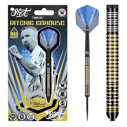 Shot Ritchie Edhouse Madhouse Steel Tip Darts Set