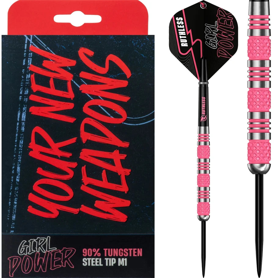 Ruthless Girl Power Pink Darts Set