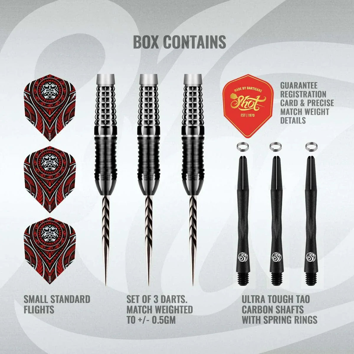 Shot Tribal Weapon Savage Steel Tip Darts Set