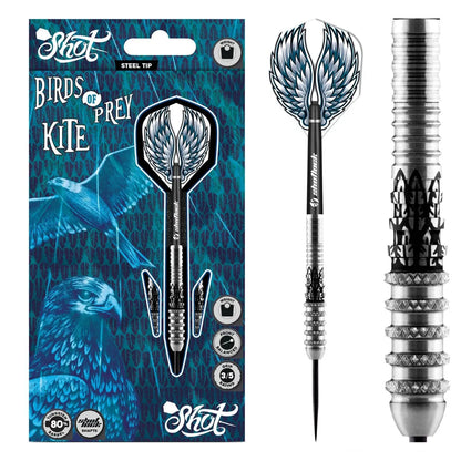 Shot Birds of Prey Kite Steel Tip Darts Set