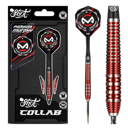Shot Collab Charlie Murphy Steel Tip Darts Set