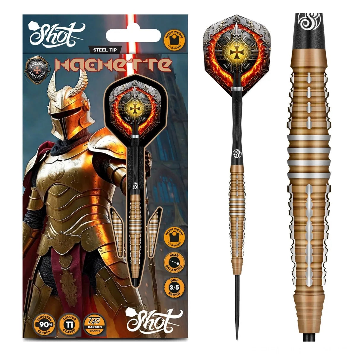 Shot Hachette Steel Tip Darts Set