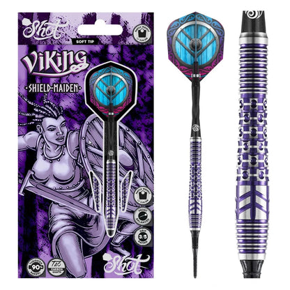 Shot Viking Shield Maiden Steel Tip Darts Set