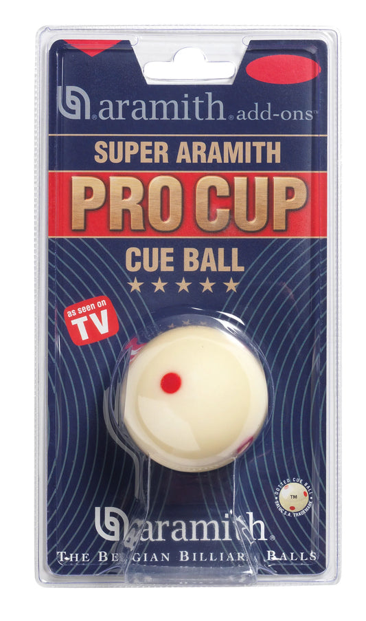 Aramith Pro Cup Professional Spotted Cue Ball – 1 7/8" (English Pool)