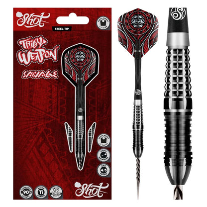 Shot Tribal Weapon Savage Steel Tip Darts Set
