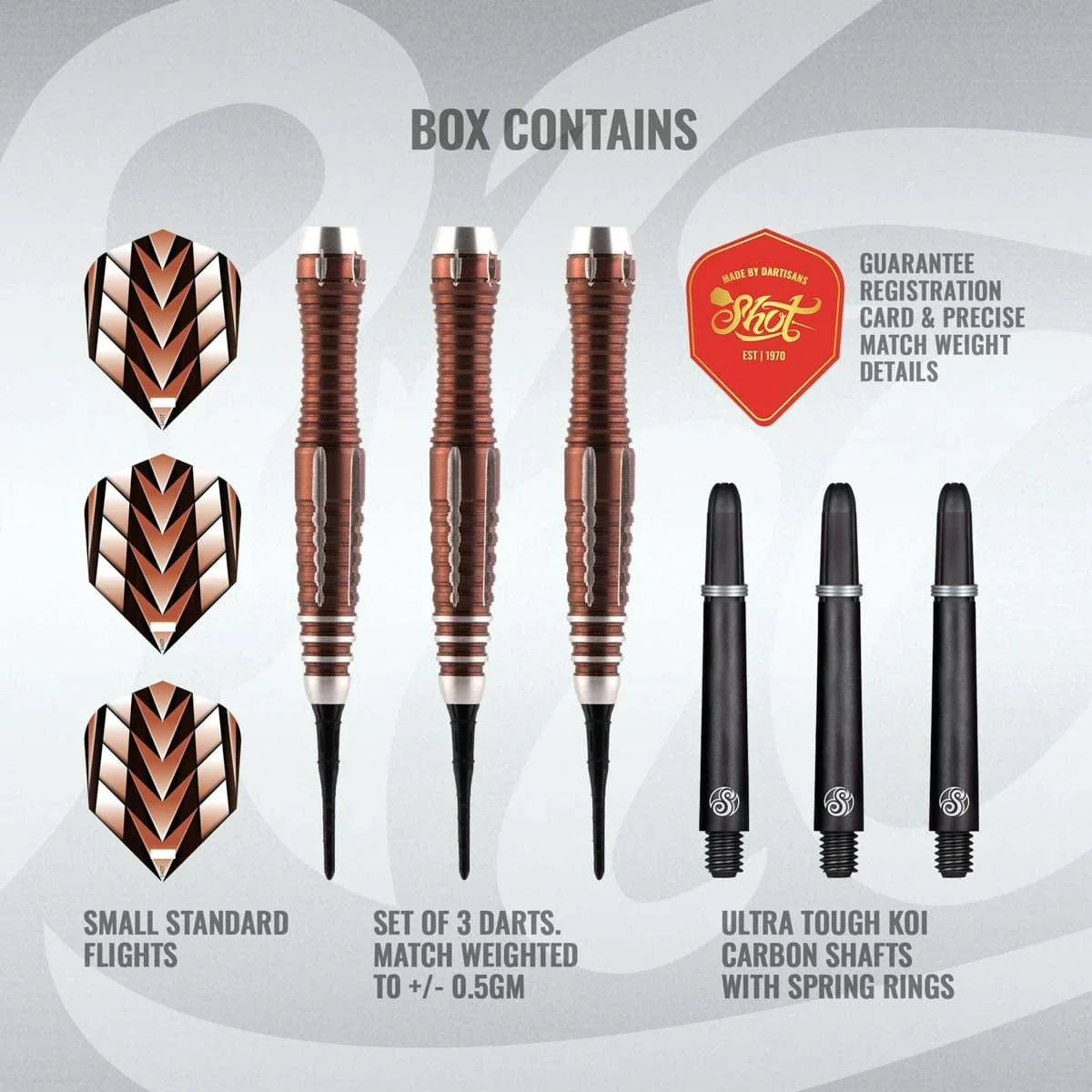 Shot Tribal Weapon 1 Series Steel Tip Darts Set