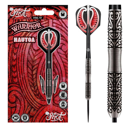 Shot Warrior Hautoa Steel Tip Darts Set