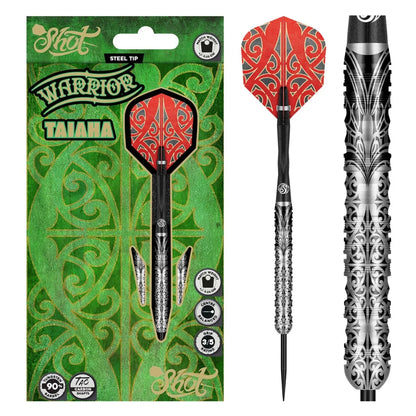 Shot Warrior Taiaha Steel Tip Darts Set