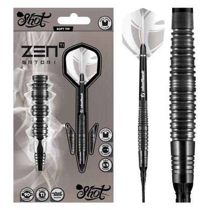 Shot Zen Series Satori Steel Tip Darts Set