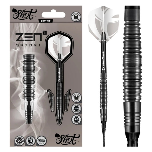 Shot Zen Series Satori Steel Tip Darts Set