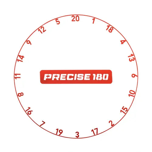 Precise 180 Number Ring Inferno Red