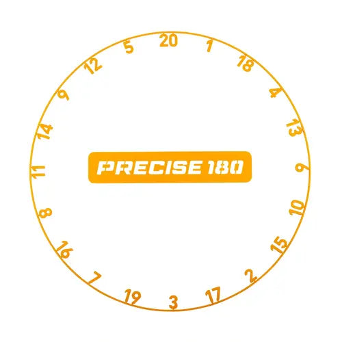 Precise 180 Number Ring Tiger Orange