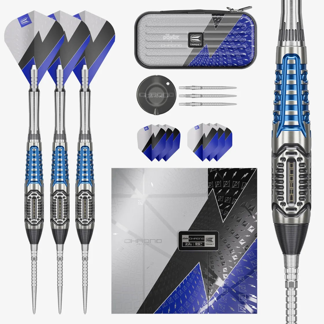 Phil Taylor "Chrono" 26g SP Steel Tip Darts