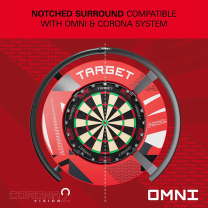 Target Red Patterned Notched Surround