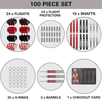 Stephen Bunting 100 Piece Brass Darts Set
